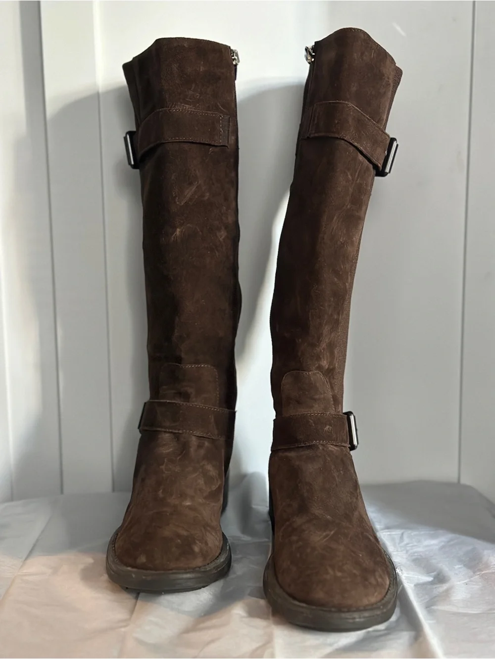 Aquatalia Tall Suede Heeled Boots